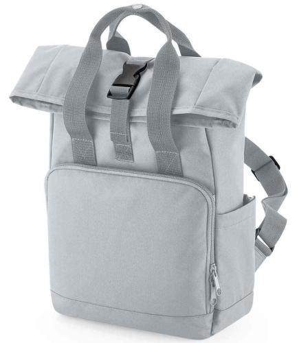 BagBase Recycled Mini Twin Handle Roll-Top Backpack - LGR - ONE